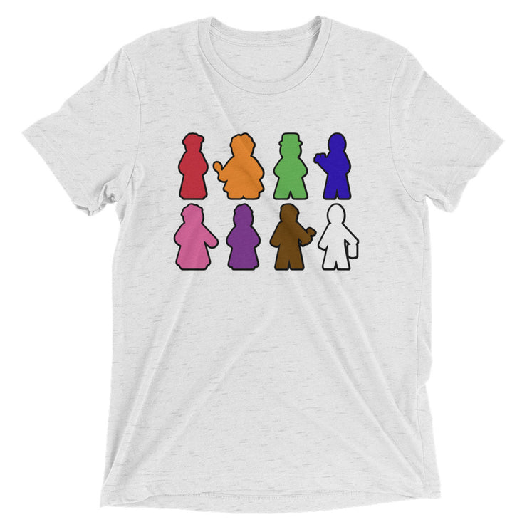 Obsession Meeples Tri-Blend t-shirt