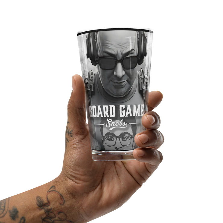 Board Game Snobs Hero Pint glass
