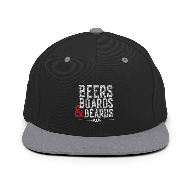 Beers Boards and Beards Structured Hat