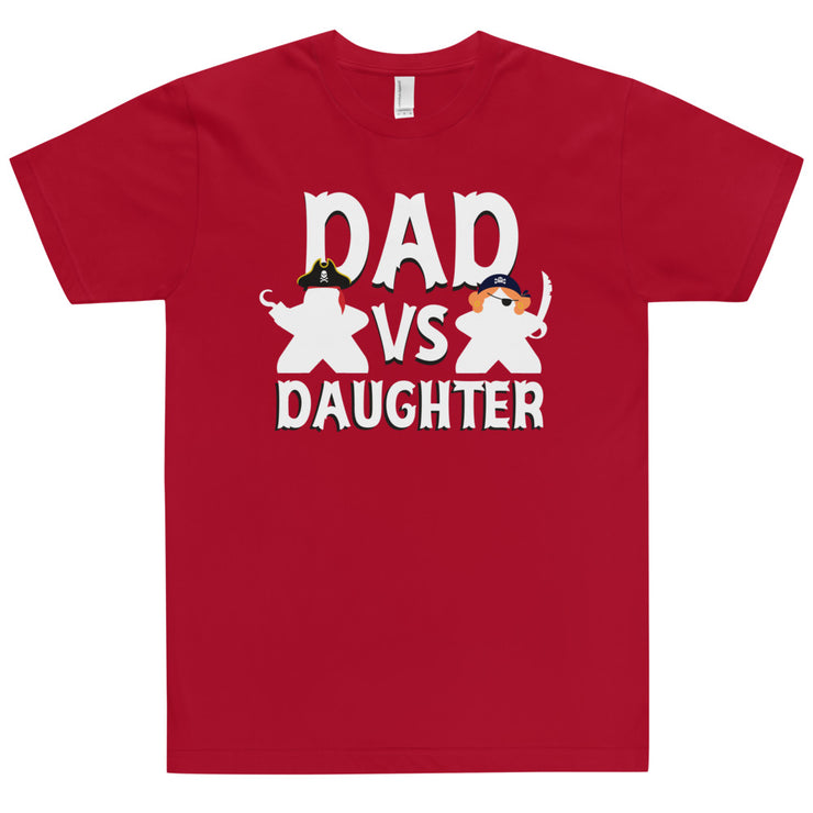 Dad Vs Daughter Pirate Meeples T-Shirt