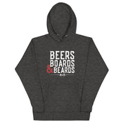 Beers Boards and Beards Unisex Hoodie
